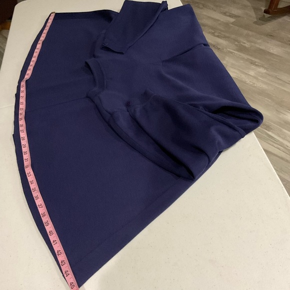 Vintage Liz Claiborne Wool Blend Dress Button Up Blue Sweater Back Pleat… - Picture 11 of 15